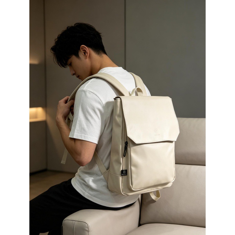 Hoogwaardige laptoptas van PU- - Leather Work Rucksack Mens recensie en prijs
