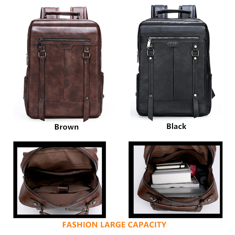 Jeep Buluo leren rugzak voor h - Leather Work Rucksack Mens recensie en prijs