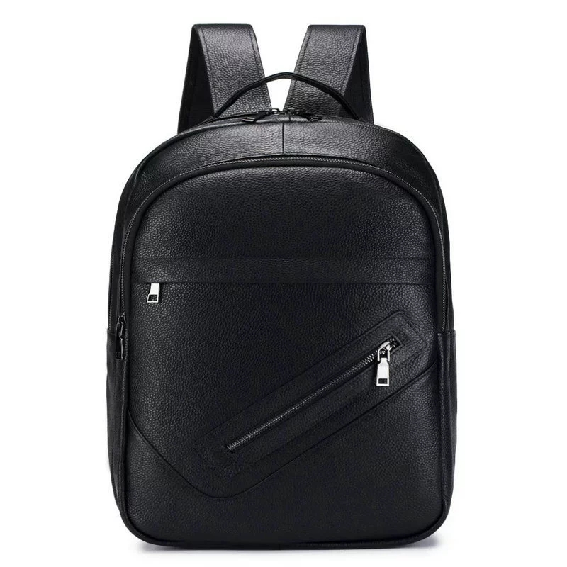 Zwarte Echt Lederen Laptop Rug - Leather Work Rucksack Mens recensie en prijs