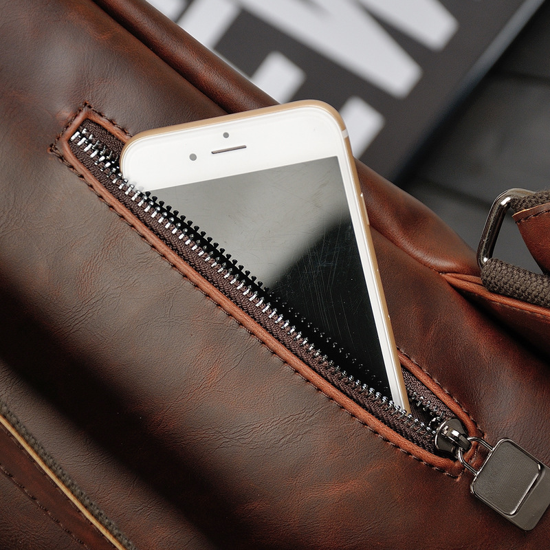 Heren Vintage Leren Rugzak 14  - Leather Work Rucksack Mens recensie en prijs
