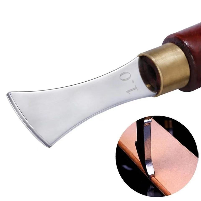Rode houten handgreep lederen  - Groover Stitching Tool recensie en prijs